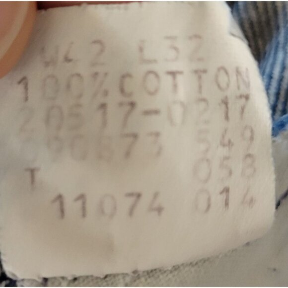 Levi's 517 Orange Tab 70's or 80's Boot Cut Jeans Denim Blue Men's sz 38x30 - Picture 8 of 8